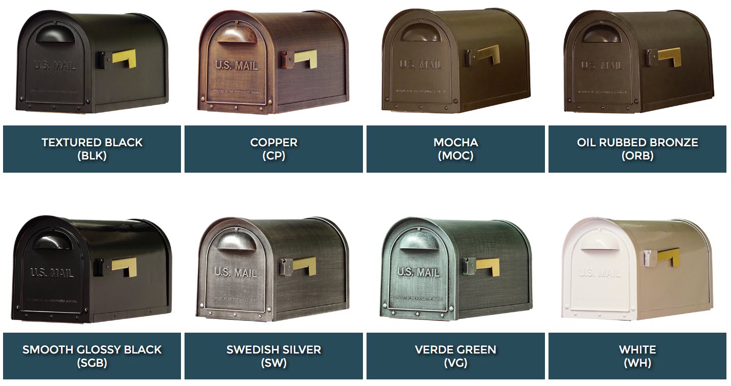 Special Lite Classic Post Mount Mailbox with Newspaper Holder