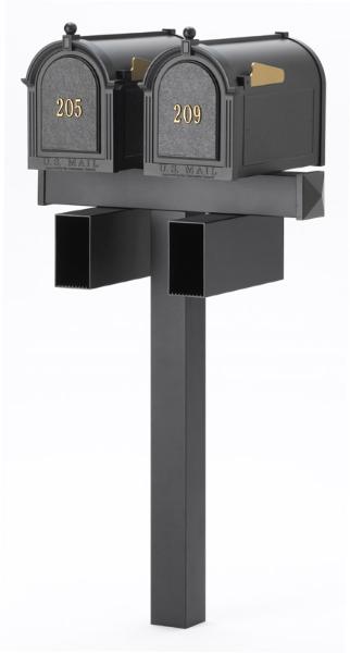 箱 Locking Mailbox White Whitehall Ground Mount White Metal