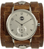 Cuffwatches - Women�s Tri Strap - Distressed Leather 