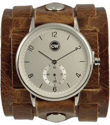 Cuffwatches - Women�s Tri Strap - Distressed Leather 