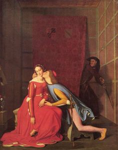 Paolo and Francesca, by Jean Auguste Dominique Ingres - click to enlarge