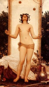 The Antique Juggling Girl, by Lord Frederick Leighton - click to enlarge