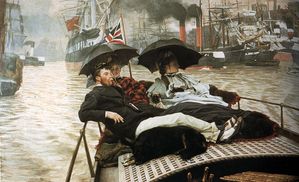 The Thames, by James Jacques Joseph Tissot - click to enlarge