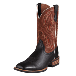 Ariat� Men's Quickdraw Western Boot Black Deertan / Washed Adobe
