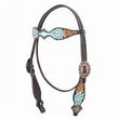 Bar H Equine Wild Flower Headstall 
