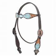 Bar H Equine Wild Flower Headstall 