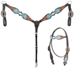 Bar H Equine Wild Flower Headstall and Breast Collar Set Bar H Equine Wild Flower Headstall and Breast Collar Set