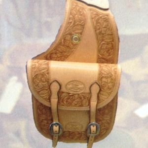 Billy Cook Genuine Floral Border Saddle Bags #15-2735