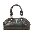Blazin Roxx Turquoise Cross Gator Satchel