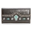 Blazin Roxx Turquoise Cross Gator Satchel