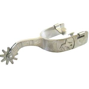 Engraved Band Western Spur