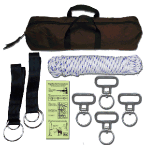 Four Horse Highline Kit with In-Line Swivels