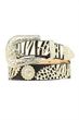 M&F Women's Zebra Wave Bling Belt