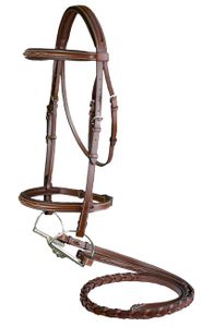 Marcel Toulouse Annice Bridle with Fancy Stitched Laced Reins