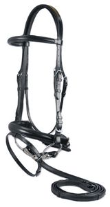 Marcel Toulouse Dressage Bridle with Covered Reins