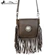 Montana West 100% Real Leather Fringe Crossbody Handbag