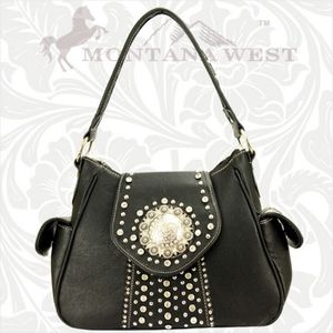 Montana West Buckle Concho Collection Handbag