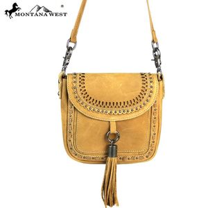 Montana West Genuine Leather Crossbody Handbag