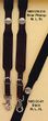 Nocona Buffalo Nickle Leather Suspenders