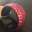 Rasberry Pink Rhinestone Bangle Bracelet Rasberry Pink Rhinestone Bangle Bracelet