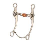 Stainless steel bit with a copper roller