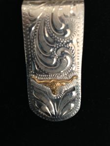 Sterling Silver Longhorn Money Clip