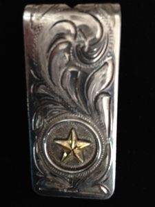 Sterling Silver Texas Star Money Clip