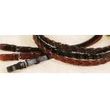Tory Leather Laced Reins W/Buckle Bit Ends