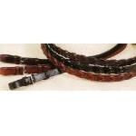 Tory Leather Laced Reins W/Buckle Bit Ends