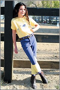 TuffRider Children's Ribb Lowrise Knee Patch Breech