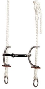 Weaver Gag Bridle with Smooth Sweet Iron Snaffle Sliding Bit