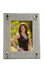 Western Crystal and Cross Picture Frame