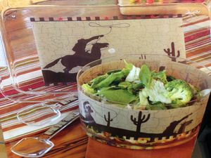 Western Moments Last Round Up Salad Serving Set