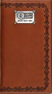 Western Tony Lama Rodeo Tan Wallet/Checkbook Cover