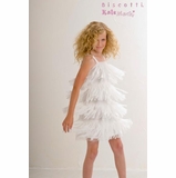 full length holiday dresses Margot Black & Ivory Heart Bamboo Tulle Dress - Holiday Dress main image 1