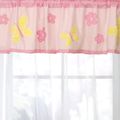 Pink Flower Burst Butterflies Valance