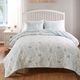 Marina Seafoam Green Coral Beach Quilt Set