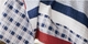 Nautical Red White and Blue Striped Quilted Throw