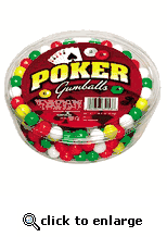 Carosel Poker Gumballs Tub (18 Oz)