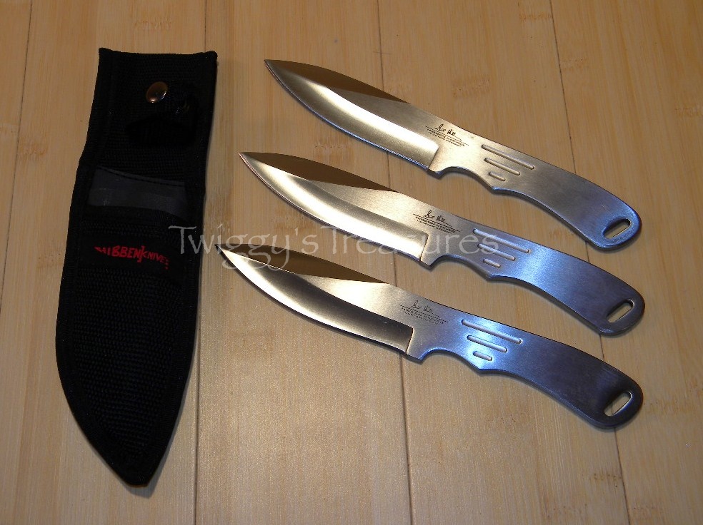 Gil Hibben Gen II Large Triple Set Throwing Knives GH 2011 Throwing