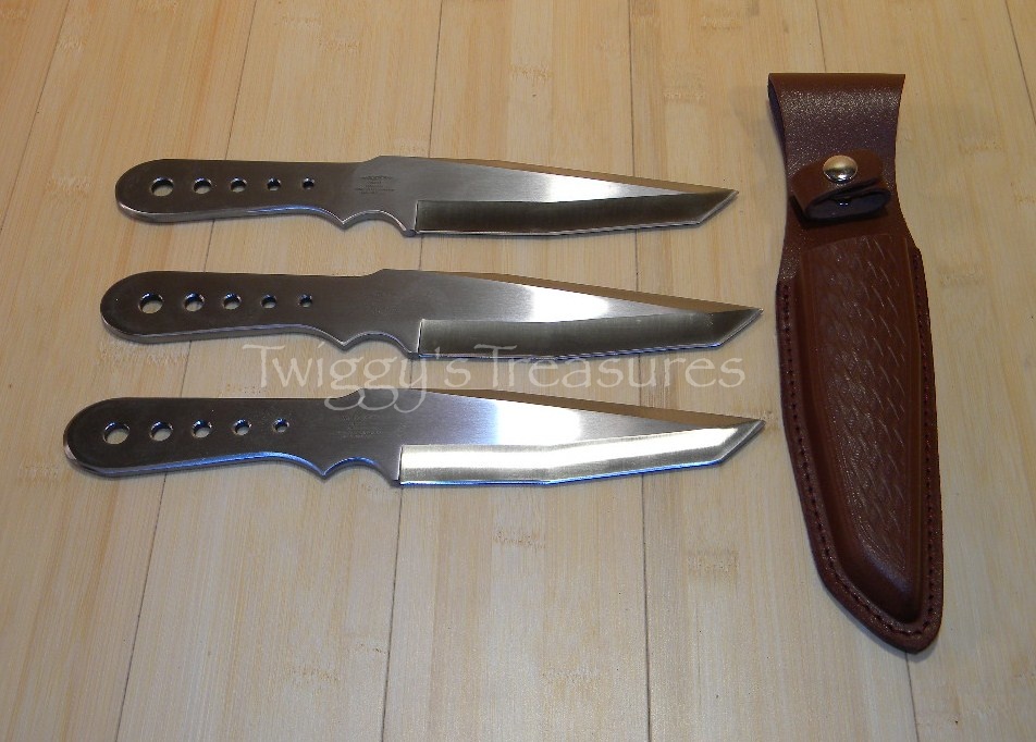 Gil Hibben Large Triple Tanto Thrower SetGH 5003 Throwing Knives and
