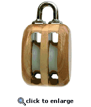 Davey & Company Large Ash Double Block (16mm to 26mm Rope Sizes)