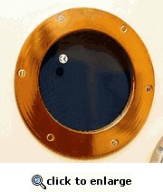 Davey & Company Polished Bronze Round Fixed Portlight ( 4" to 12" Sizes )