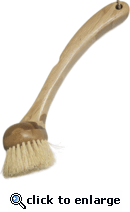 Long Bamboo Handle & Natural Tampico Scrub Brush ( Size: 10 1/2" )