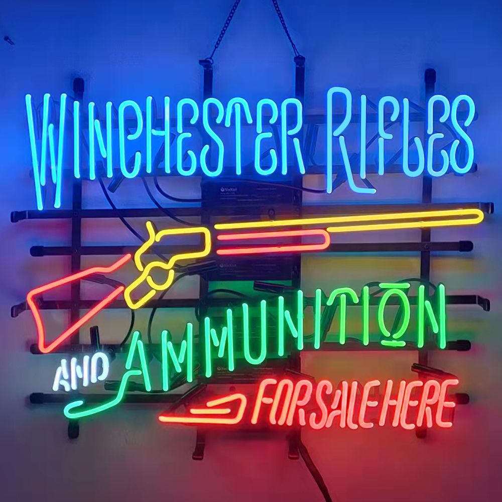 Winchester Rifles Neon Sign only 329.00 Neon Bar Signs