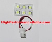 194 (Also fits 168 and 2825) White 6 LED Panel with 6 High Output LEDs (single bulb) Part # 194Panel6 194 (Also fits 168 and 2825) White 6 LED Panel with 6 High Output LEDs (single bulb) Part # 194Panel6