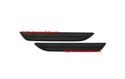 2015 2016 2017 2018 Ford Mustang Smoked Lens Red LED Rear Side Marker Lamps 2015 2016 2017 2018 Ford Mustang Smoked Lens Red LED Rear Side Marker Lamps