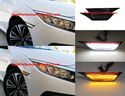 2016 2017 2018 Honda Civic Smoked Lens LED Switchback Amber/White Side Markers 2016 2017 2018 Honda Civic Smoked Lens LED Switchback Amber/White Side Markers