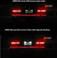 BMW LED License Plate Lights Replacement Modules (2 Lights)