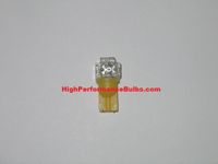 HPX 194 (Also fits 168 and 2825) Yellow LED bulb with 5 High Flux (wide angle) LEDs (single bulb) Part # 194Flux5Y 